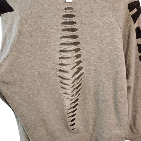 Disney Mickey Mouse sweatshirt grey cutout back size XL - Picture 4 of 7